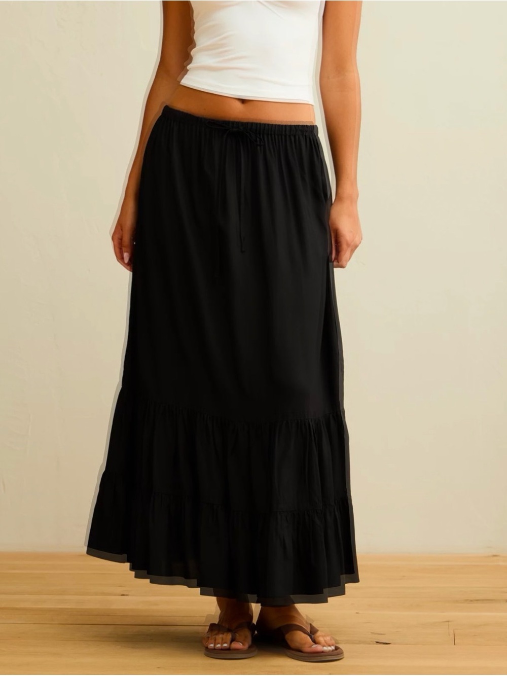 American Eagle Outfitters Black Maxi Skirt